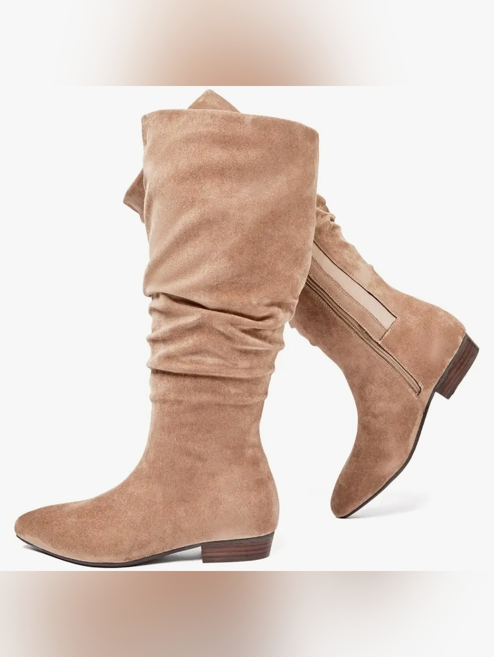 New Sz 9.5 Extra Wide Calf Ruiee Women's Knee High Boots Long Slouchy Boots for